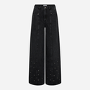 Co Couture SifCC Eyelet Wide Jeans Black