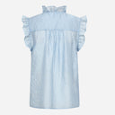 Co Couture SisuCC Frill Top Pale Blue