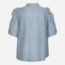 Co Couture SisuCC SS V-Blouse Pale Blue
