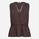 Co Couture SunnyCC Lace Top Dark Brown
