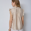 Co Couture TassyCC Frill Top Bisquit