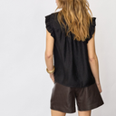 Co Couture TassyCC Frill Top Black