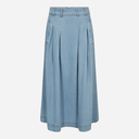 Co Couture TillyCC Anya Pleat Skirt Fade Denim