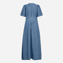 Co Couture TillyCC Emb Pleat Dress Denim Blue