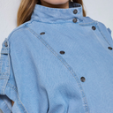 Co Couture TillyCC Vest Fade Denim