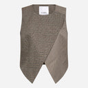 Co Couture VeyaCC Check Wrap Vest Brown