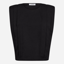 Co Couture ZelliCC Padded Pleat Top Black