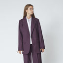 Co Couture AlmiraCC Fitted Blazer Plum