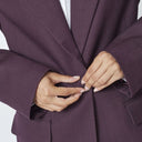 Co Couture AlmiraCC Fitted Blazer Plum
