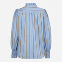 Co Couture AmoraCC Stripe V-Shirt Pale Blue
