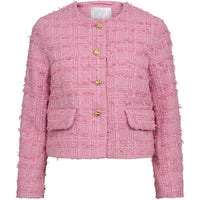 Co Couture CalaCC Check Boucle Jacket Candyfloss - J BY J Fashion