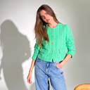 Co Couture CalvinCC Boucle Jacket Green