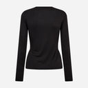 Co Couture CamillaCC Drape LS Blouse Dark Grey