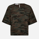 Co Couture CamouCC Denim Blouse Camouflage
