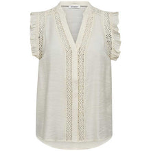 Co Couture CarynCC Frill Top Off White