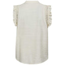 Co Couture CarynCC Frill Top Off White