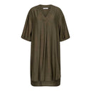 Co Couture CarynCC Pleat Tunic Dress Army