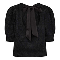 Co Couture CoralieCC Bow Rib Knit Black - J BY J Fashion