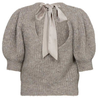 Co Couture CoralieCC Bow Rib Knit Walnut - J BY J Fashion