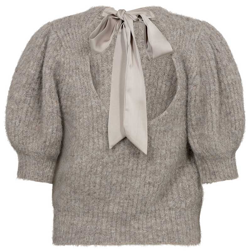 Co Couture CoralieCC Bow Rib Knit Walnut - J BY J Fashion