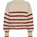 Co Couture CoralieCC Crop Stripe O-Knit BoneHeart - J BY J Fashion