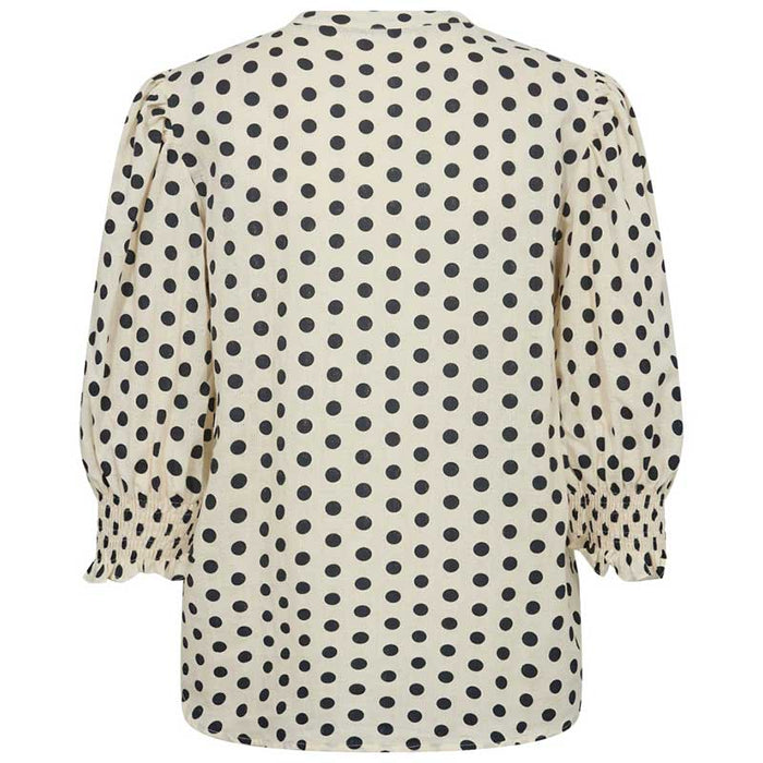 Co Couture DaviCC Dot SS Blouse Sand