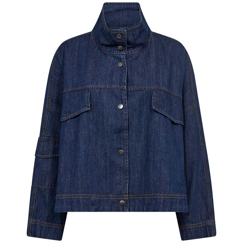 Co Couture DelinaCC Denim Box Jacket Blå - J BY J Fashion