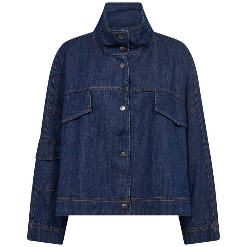 Co Couture DelinaCC Denim Box Jacket Blå - J BY J Fashion