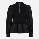 Co Couture ElisabethCC Mix Zip Knit Black