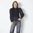 Co Couture ElisabethCC Mix Zip Knit Black