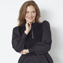 Co Couture ElisabethCC Mix Zip Knit Black