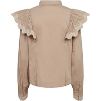 Co Couture EllieCC Frill Shirt Sand - J BY J Fashion