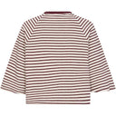 Co Couture ErinCC Stripe Tee WhiteBurgundy
