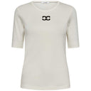 Co Couture GrannyCC Logo Tee Off White - J BY J Fashion