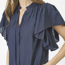 Co Couture HeraCC SS Frill Dress Ink