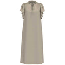 Co Couture HeraCC SS Frill Dress Walnut