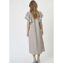 Co Couture HeraCC SS Frill Dress Walnut