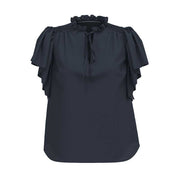 Co Couture HeraCC SS Frill Top Ink - J BY J Fashion