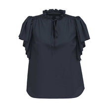 Co Couture HeraCC SS Frill Top Ink - J BY J Fashion