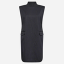 Co Couture IdaCC Pin Rib Turtleneck Dress Dark Grey