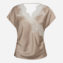 Co Couture IdunCC Lace SS Blouse Bisquit