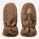 Co Couture IsabelCC Fur Mitten Walnut