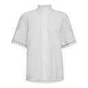 Co Couture KelliseCC Embroidery SS Shirt White