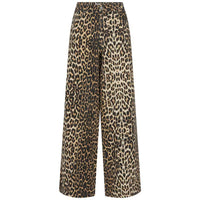 Co Couture LeoCC Denim Panel Pant Leopard - J BY J Fashion