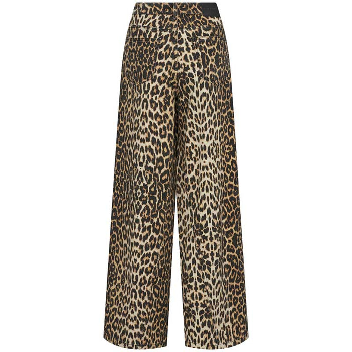 Co Couture LeoCC Denim Panel Pant Leopard - J BY J Fashion