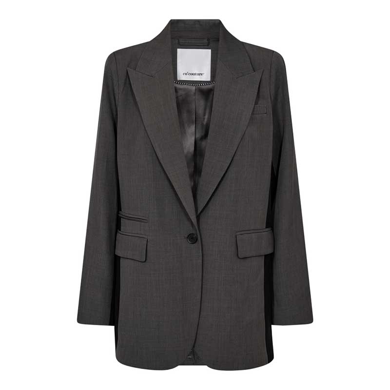 Co Couture LianeCC Panel Oversize Blazer Dark Grey - J BY J Fashion