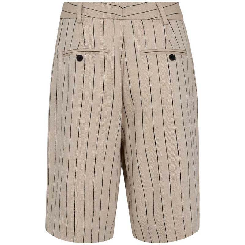 Co Couture LinenCC Pin Bermuda Shorts Sand - J BY J Fashion