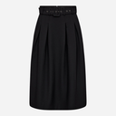 Co Couture LunaCC Belt Midi Pleat Skirt Black