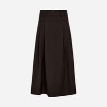 Co Couture LunaCC Pocket Pleat Skirt Dark Brown