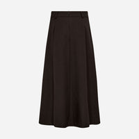 Co Couture LunaCC Pocket Pleat Skirt Dark Brown